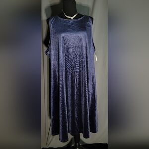Old Navy Deep Blue Velvet Chemise